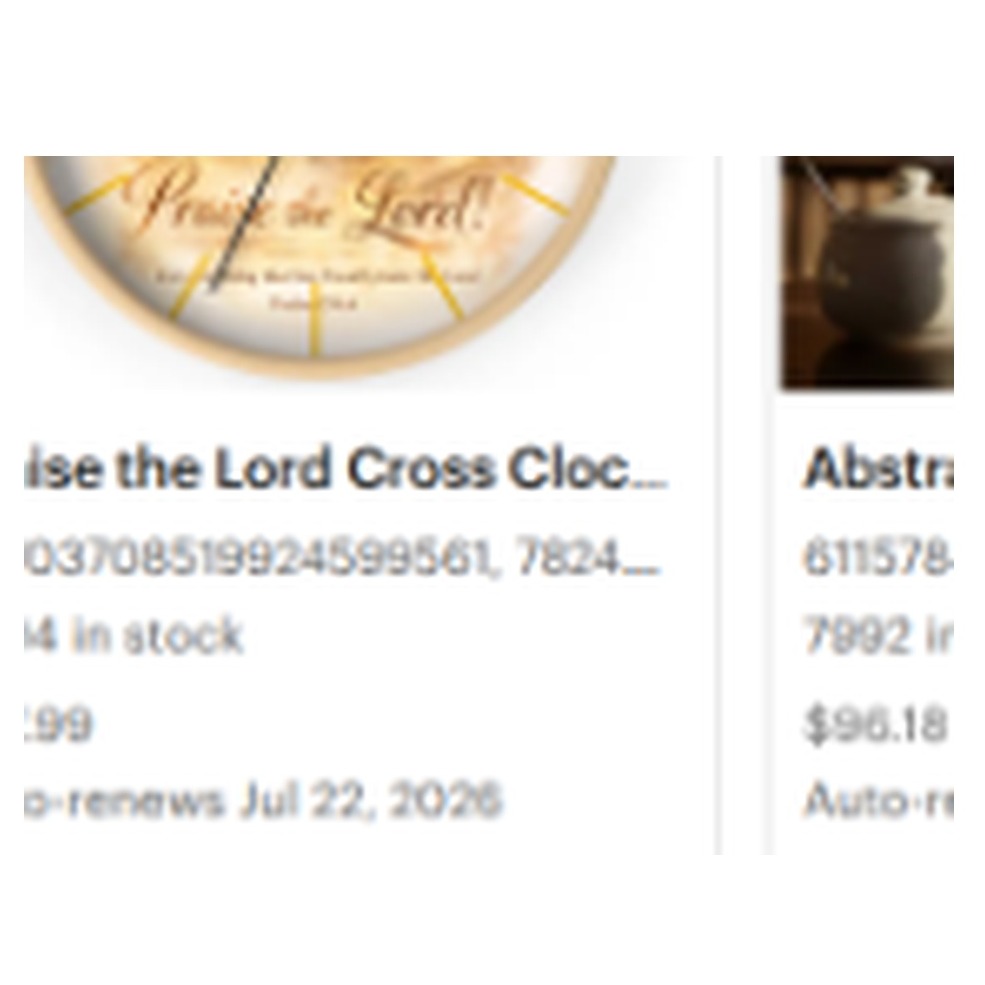 Praise the Lord Cross Clock product image