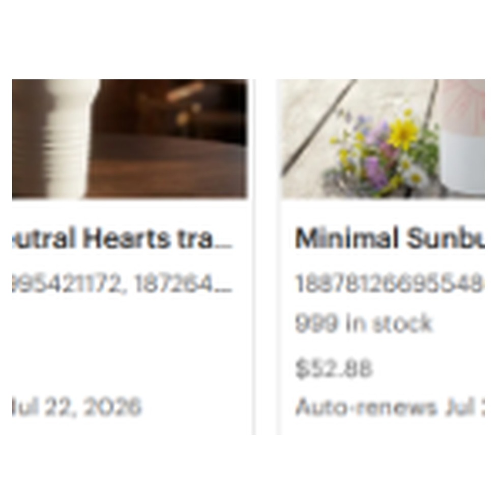 Abstract Neutral Hearts Tumbler product image