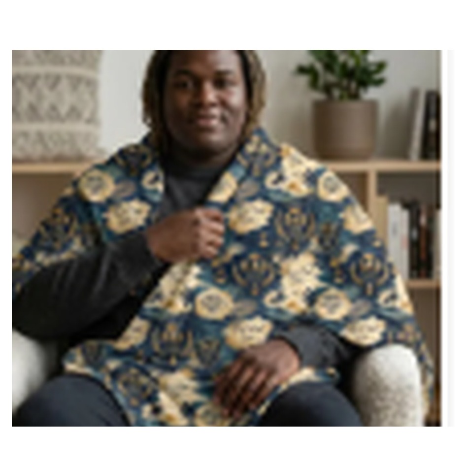 Vintage Tropical Dad Blanket